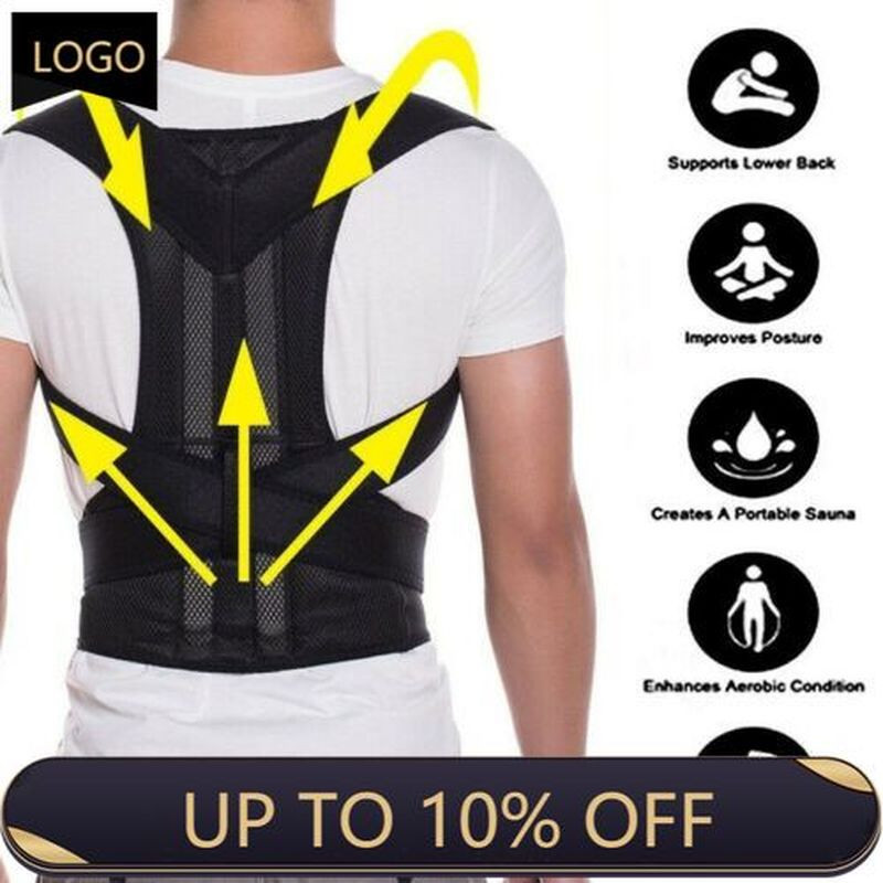 Back Brace Posture Corrector Full Back Support Belts for Upper and Lower Soft US