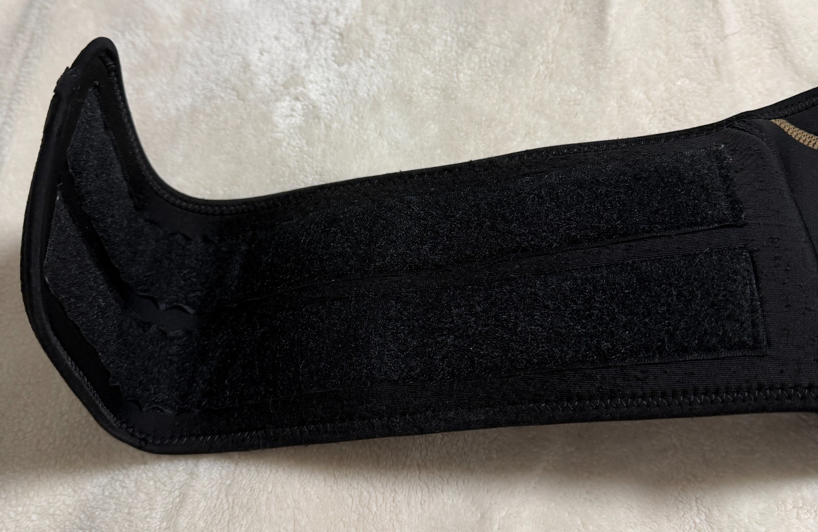 Copper Compression Gear Back Brace Lumbar Support Belt Black Size S/M Adjustable