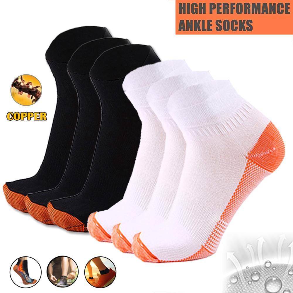 Copper Plantar Fasciitis Compression Socks Foot Support Night Splint Support GYM