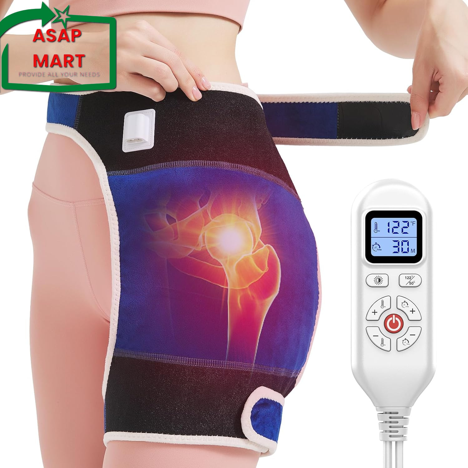 Hip Heating Pad for Hip Pain Relief,Hip Support Brace for Sciatica Pain Relief,H