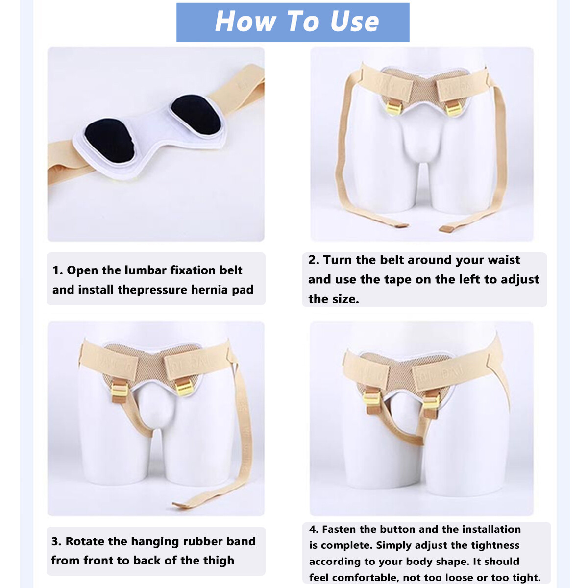 Hernia Support Belt Men Truss Brace Inguinal Groin Hernia Belt Left/Right/Double
