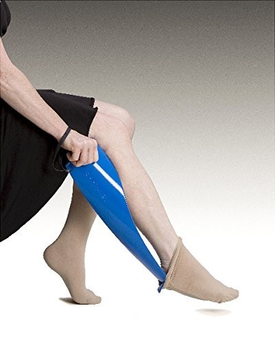 Compression Sock and Stocking Remover Tool – Easy Grip, Blue, Rehab Aid