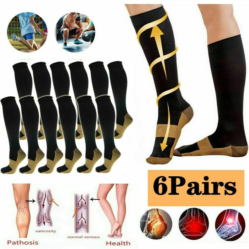 Medical Compression Socks Women Men Best Nurses Medical Pregnancy Closed Toe