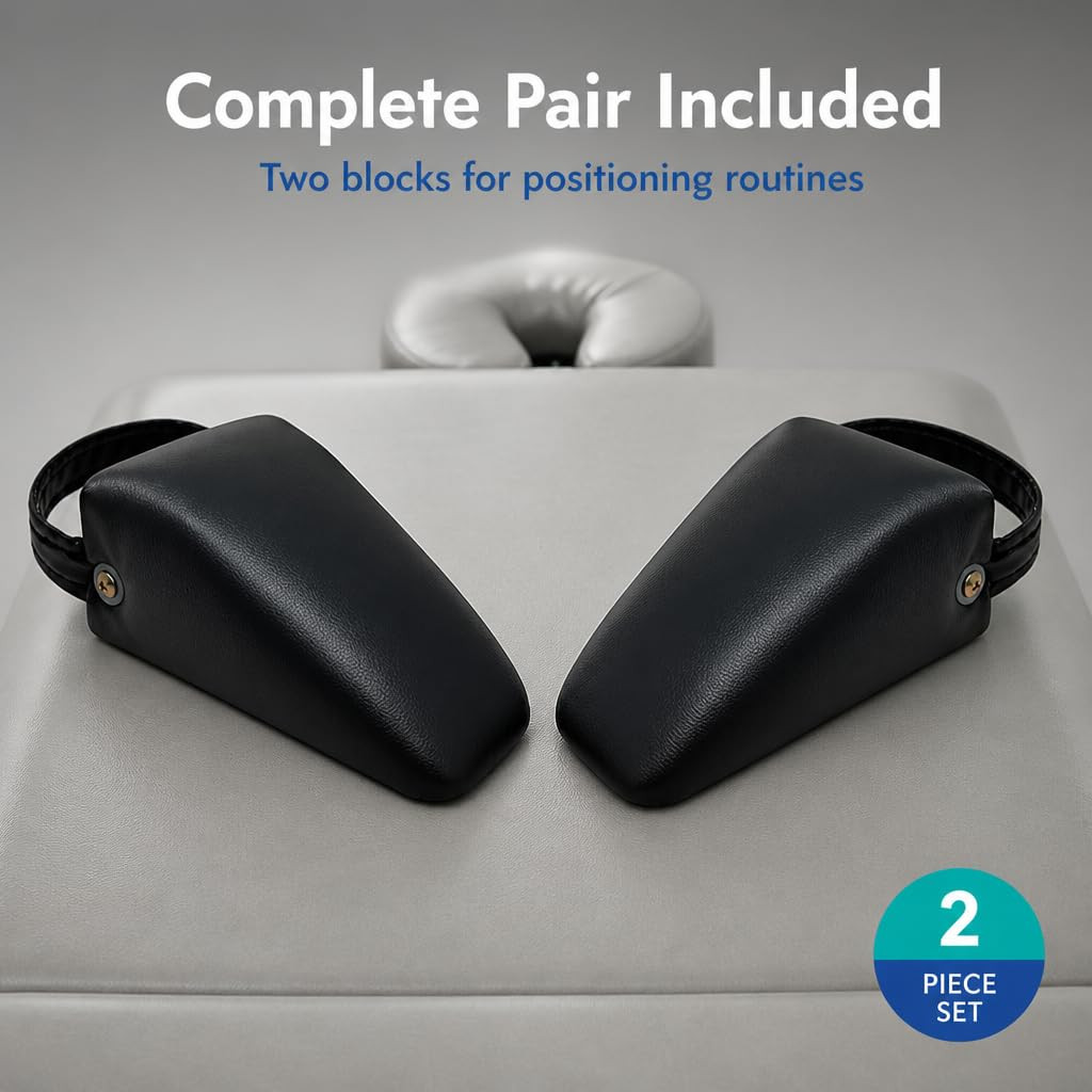 Pelvic Sacral SOT Blocks Non Slip Base 1/Pair Upholstered Black
