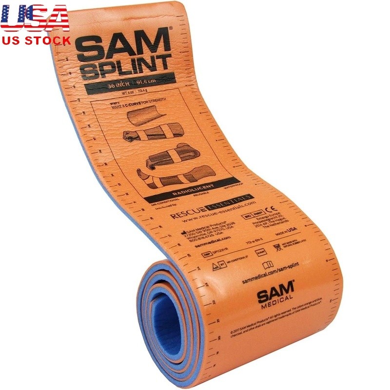Moldable Splint Fractures Sprains Strains First Aid Emergency Use 36×4.25inch