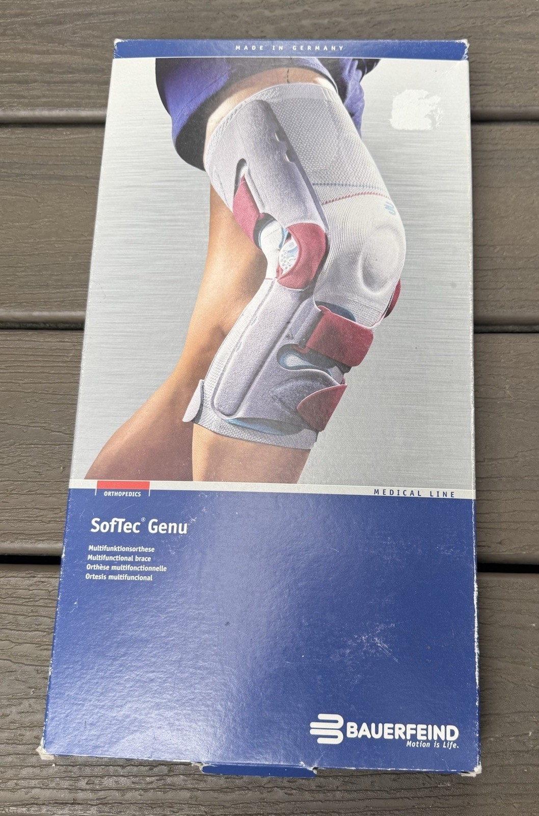 NICE! Bauerfeind SofTec GENU ROM Knee Brace (4 LEFT) ACL MCL Orthosis | 4-Point