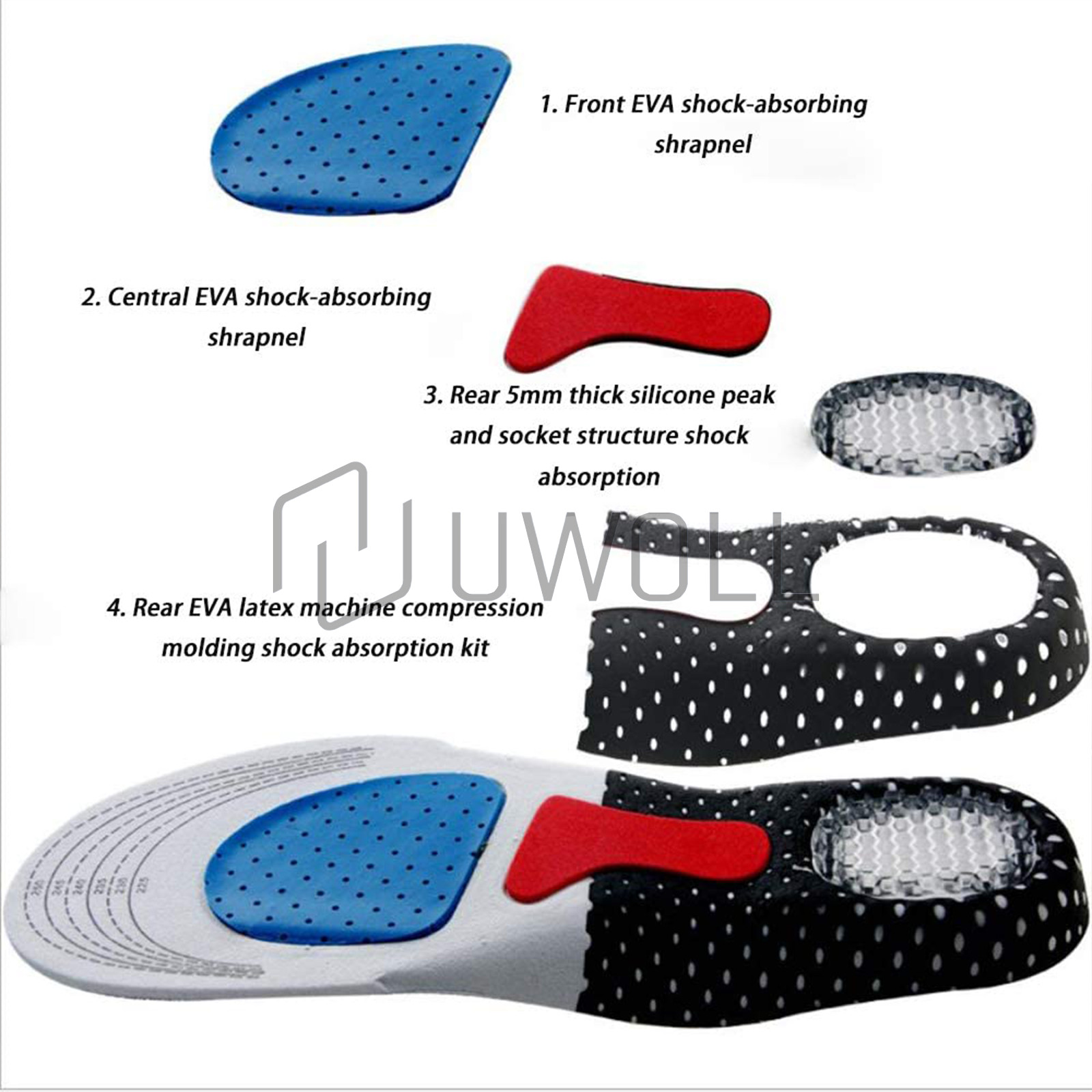 Pro Orthotic Shoe Insoles Insert Flat Feet Fallen arch Support Plantar Fasciitis