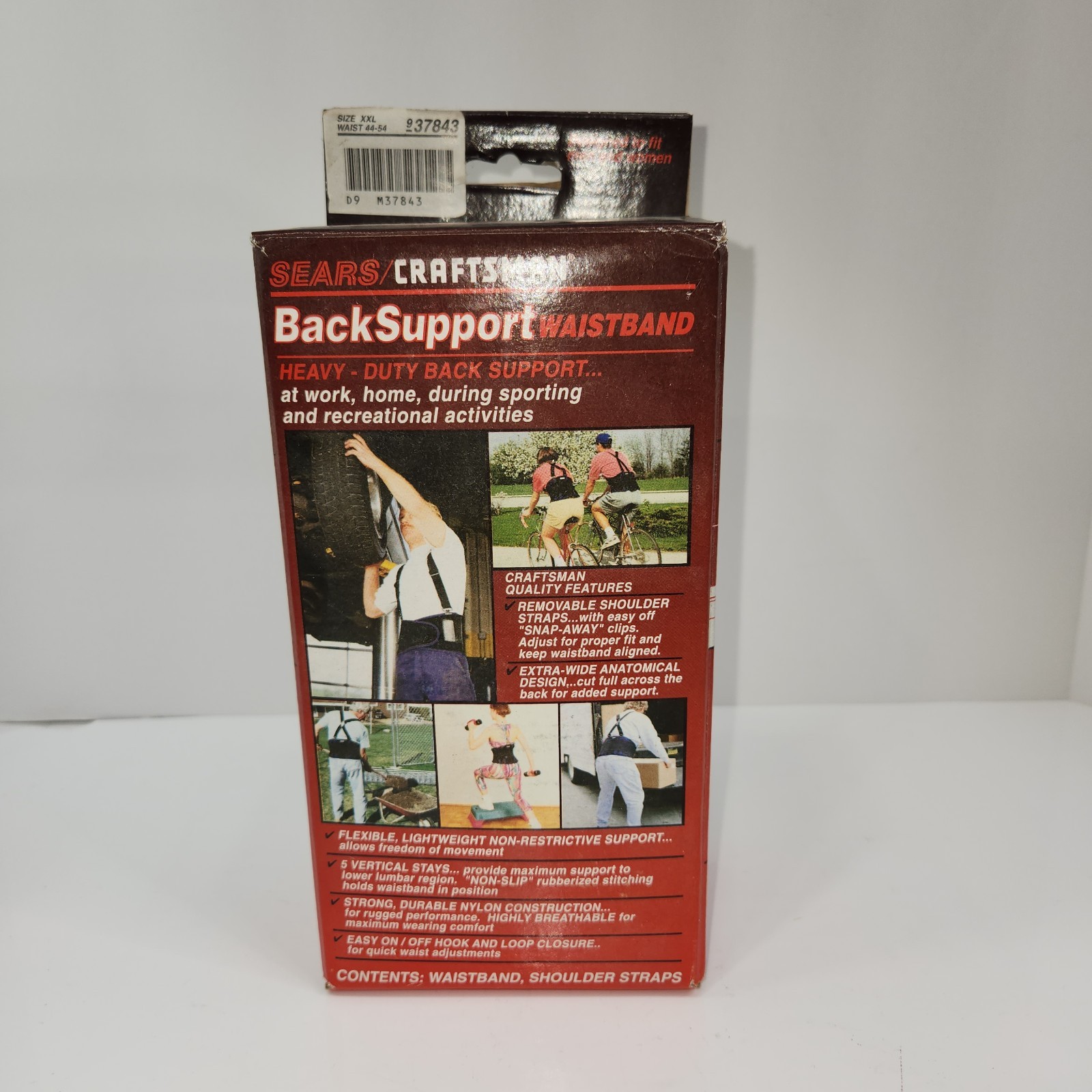 Sears/Craftsman Back Support Waistband Size XXL Waist 44-54 NEW
