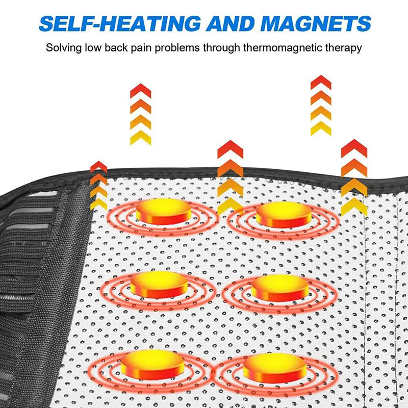 Magnetic Self Heating Belt Back Support Waist Brace Therapy Posture Corrector