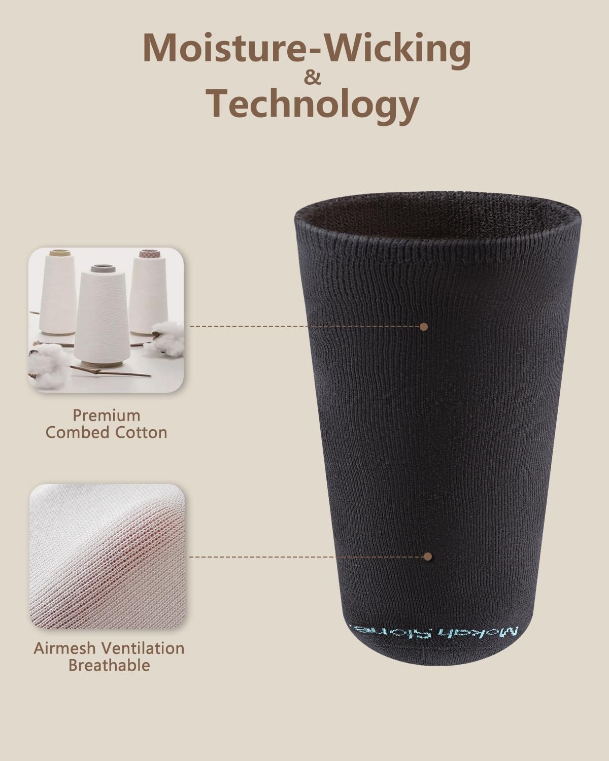 Mokah Stone Amputee Socks, Soft Elastic Cotton Prosthetic Stump Shrinkers Ext…