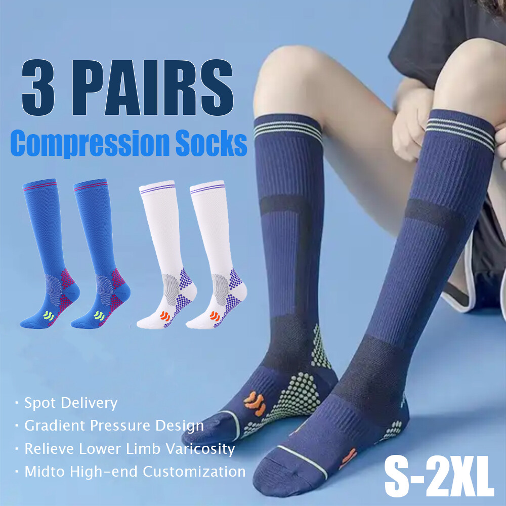 20-30mmhg Medical Knee High Running Cycling Nurse Surgical Compression Socks