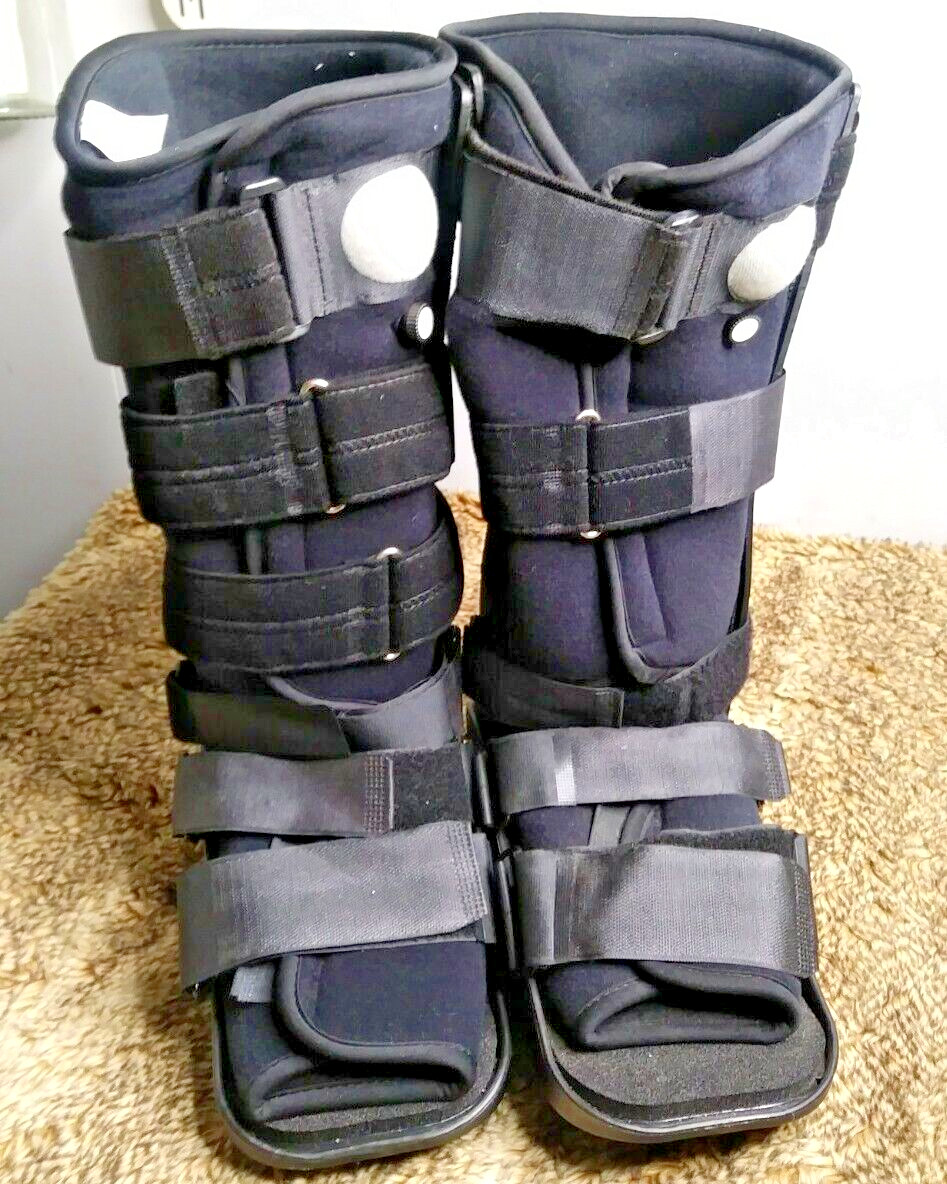 2 Maxtrax DJO Orthopedic Walking Boots Pump Inflate Adult Size M