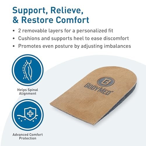 Adjustable Heel Lift Small Size 1 Pack Non-Slip Orthopedic Inserts for Leg