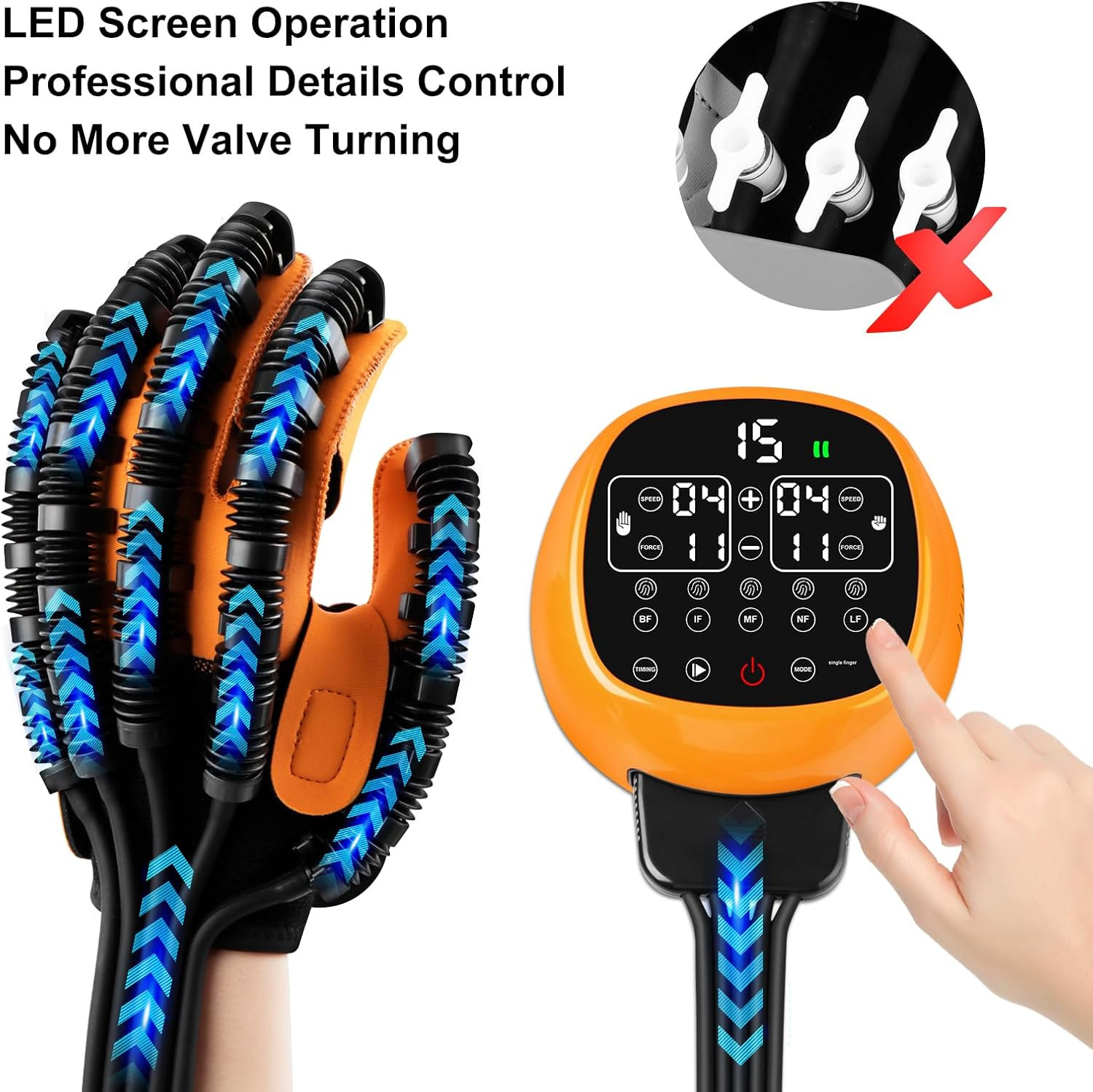 Rechargeable Robotic Gloves for Stroke Recovery & Hand Function Training – Left