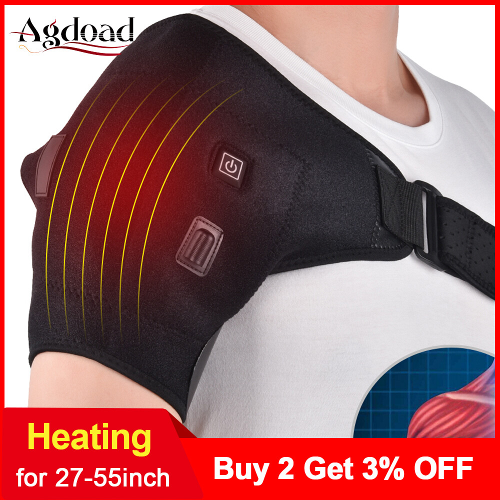 Terapia De Calor Eléctrica Para El Hombro Con Soporte Ajustable A La Espalda