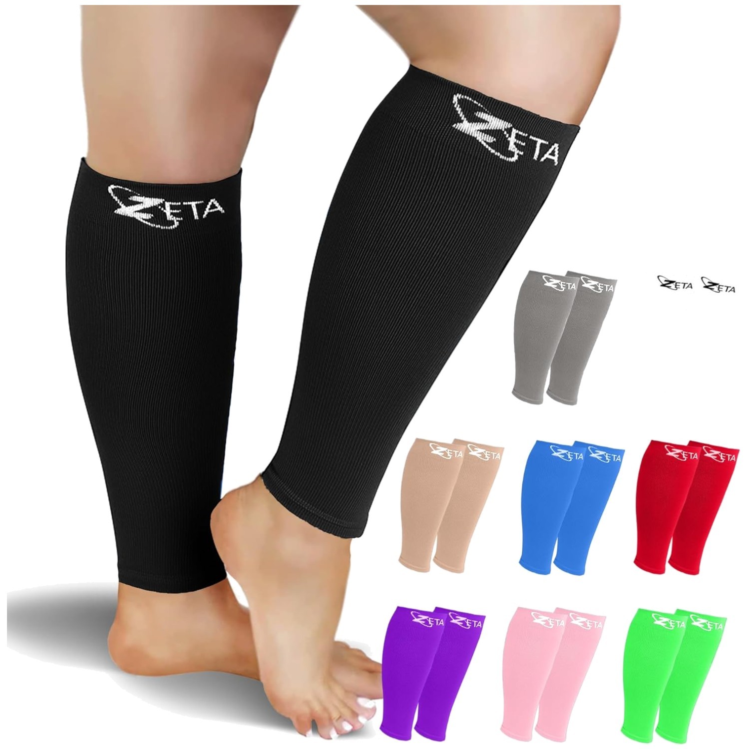 Footless Calf Sleeves for All Day Comfort, 15-19 mmHg