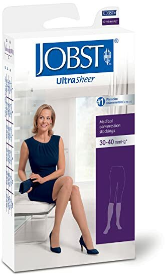 Jobst Women’s Medium UltraSheer Medical Compression Stockings 30-40 mmhg