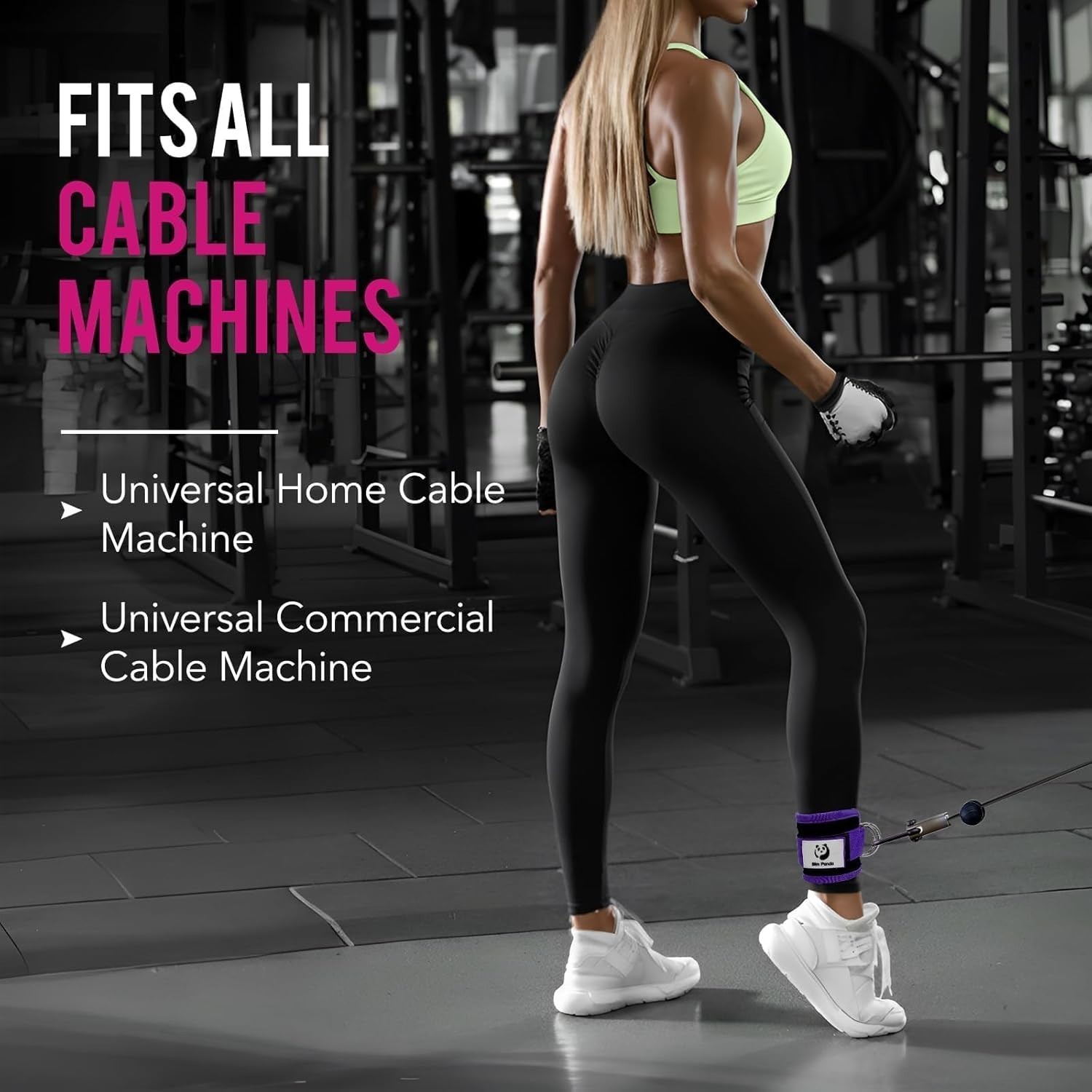 Comfortable Adjustable Ankle Cuffs for Kickbacks & Leg Exercises – Durable Nylon