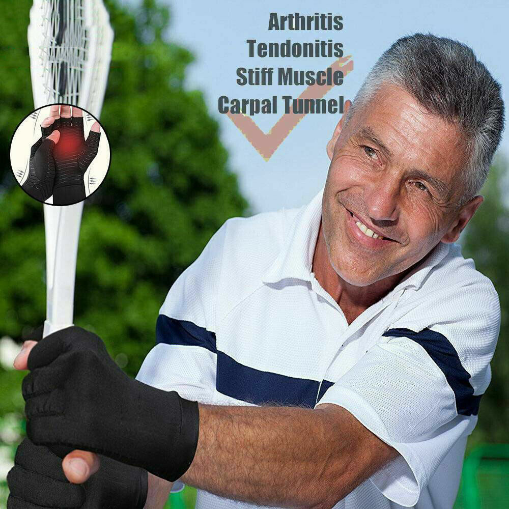 Copper Arthritis Compression Gloves Hand Pain Swelling Pain Relief Women Men