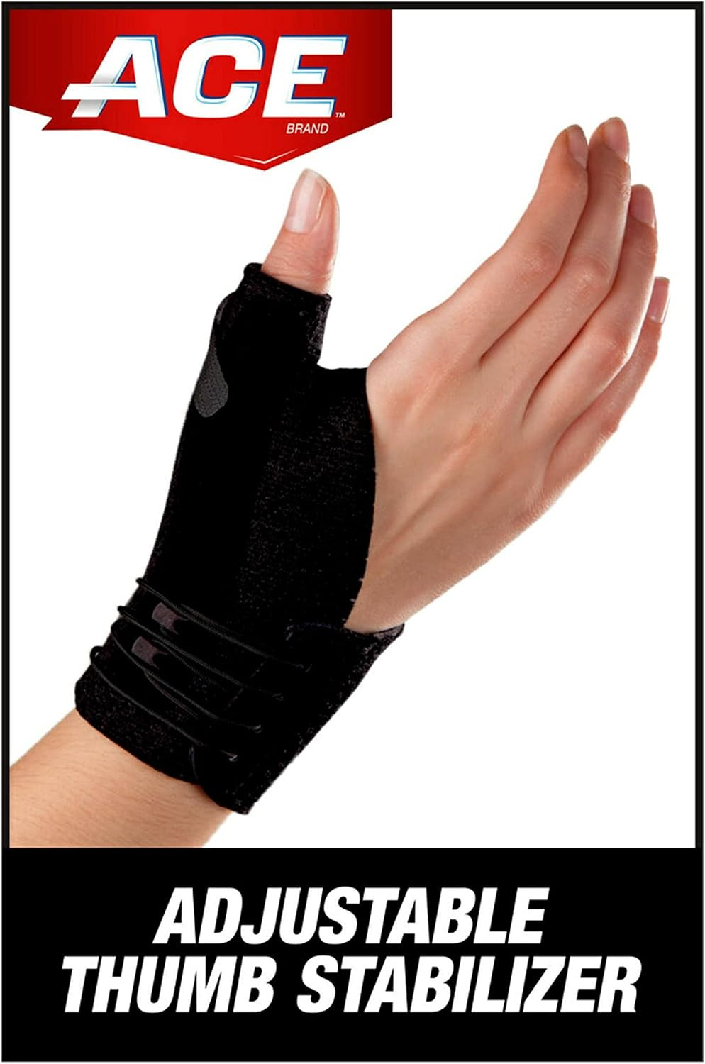ACE Thumb Stabilizer Adjustable, Black