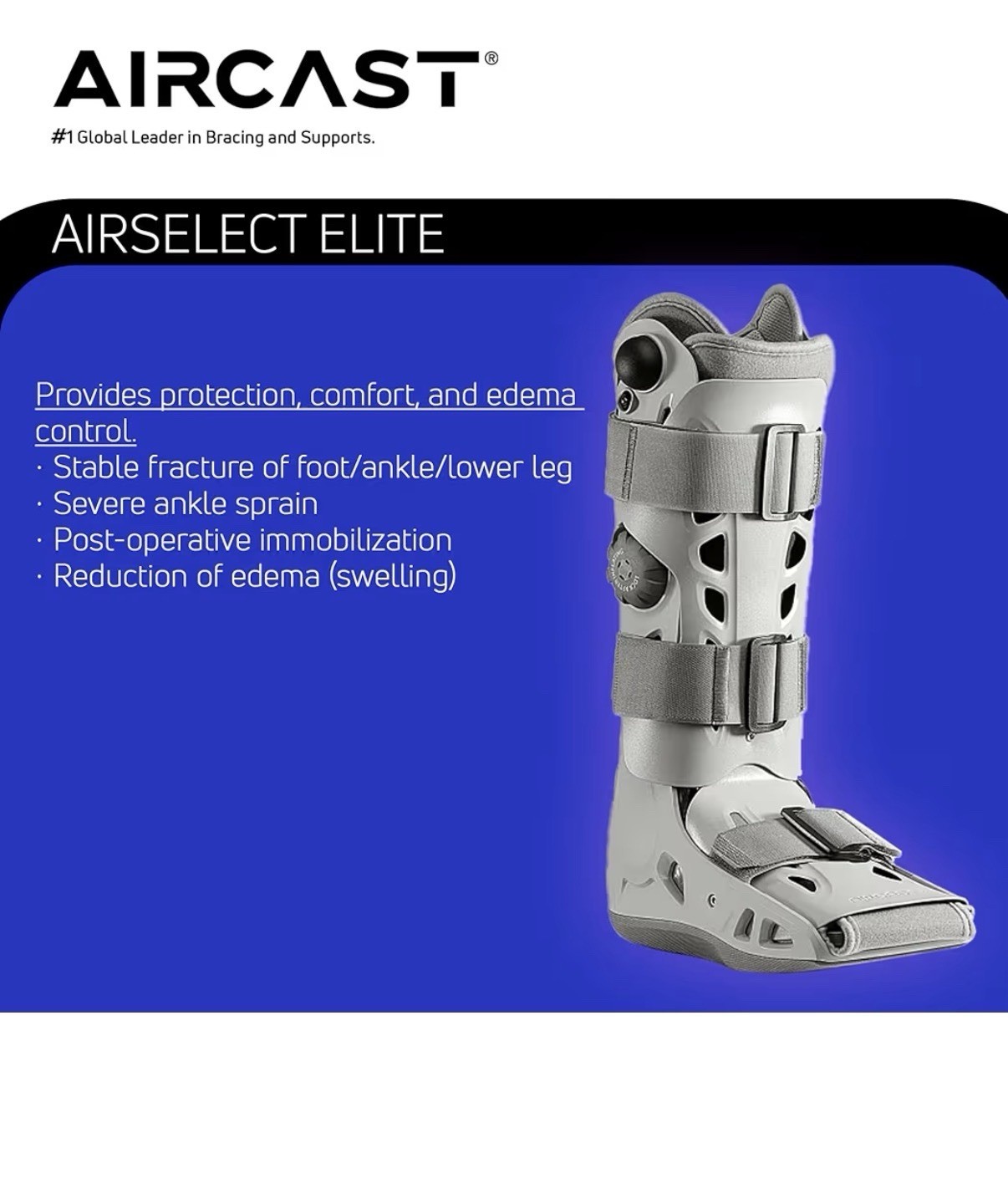 Aircast AirSelect Walker Brace/Walking Boot