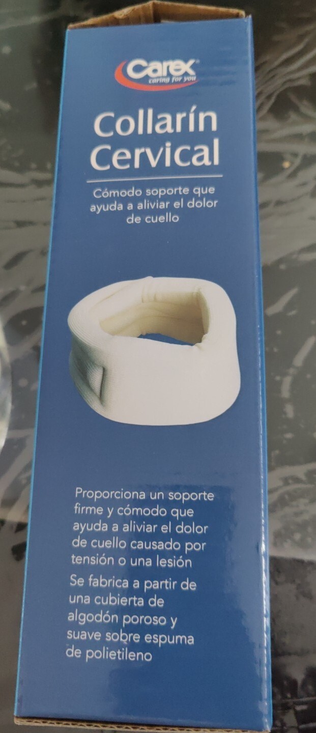 CAREX CERVICAL NECK COLLAR – FIRM COMFORTABLE SUPPORT from PAIN, TENSION, INJURY
