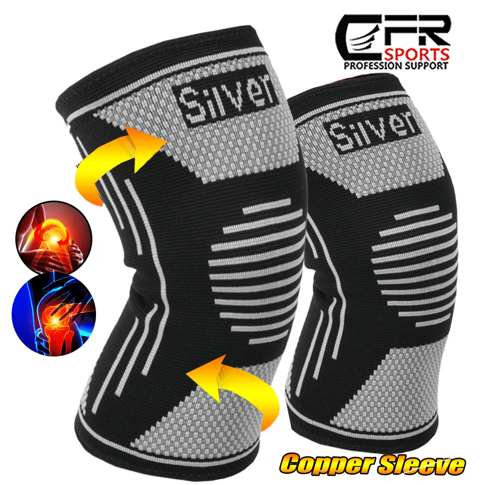 Knee Support Compression Sleeve Brace Sport Ligament Pain Relief Arthritis Joint