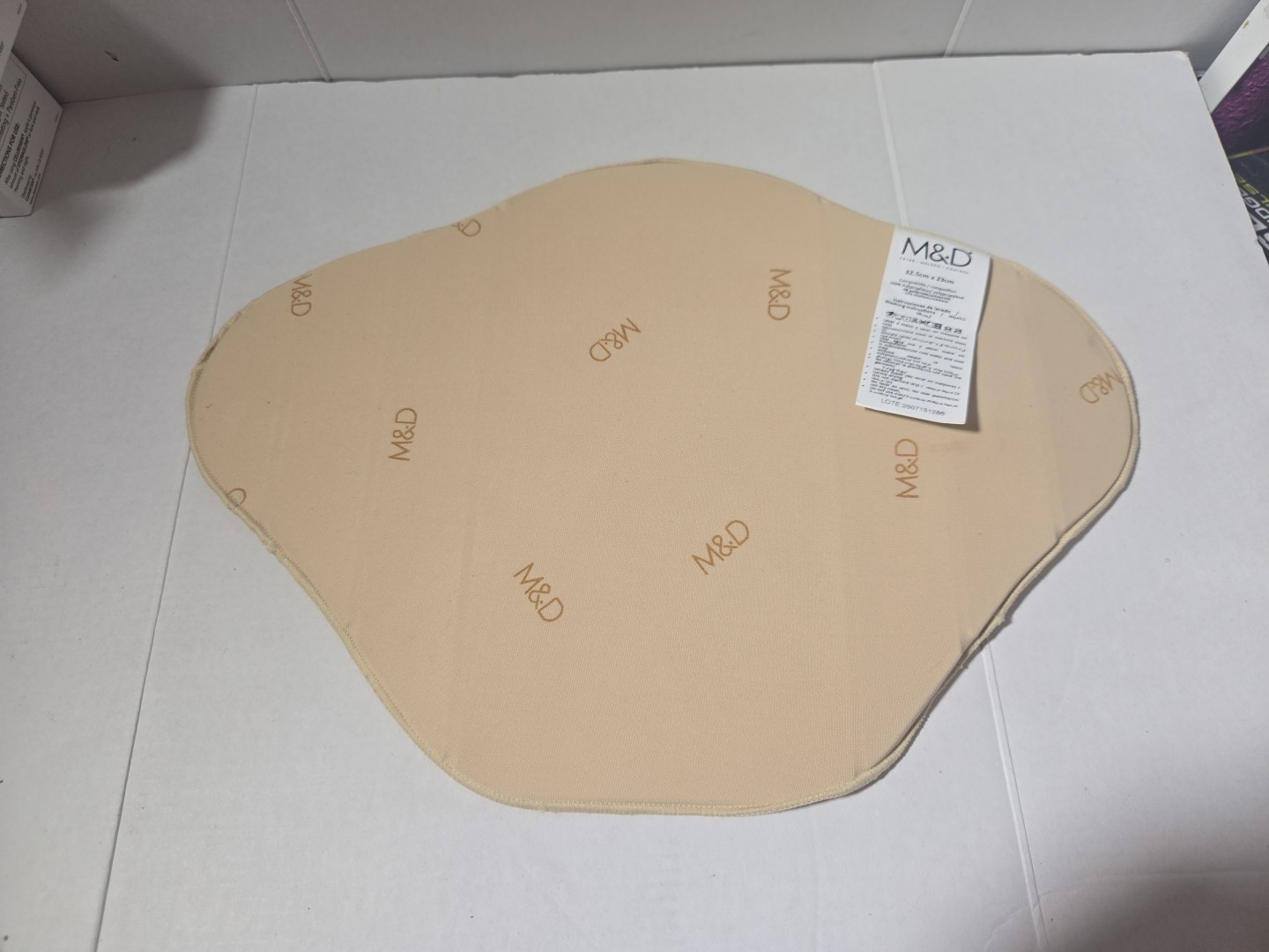 M&D Lipo Foam Abdominal Board Post Surgery Liposuction Tummy Tuck Recovery Beige