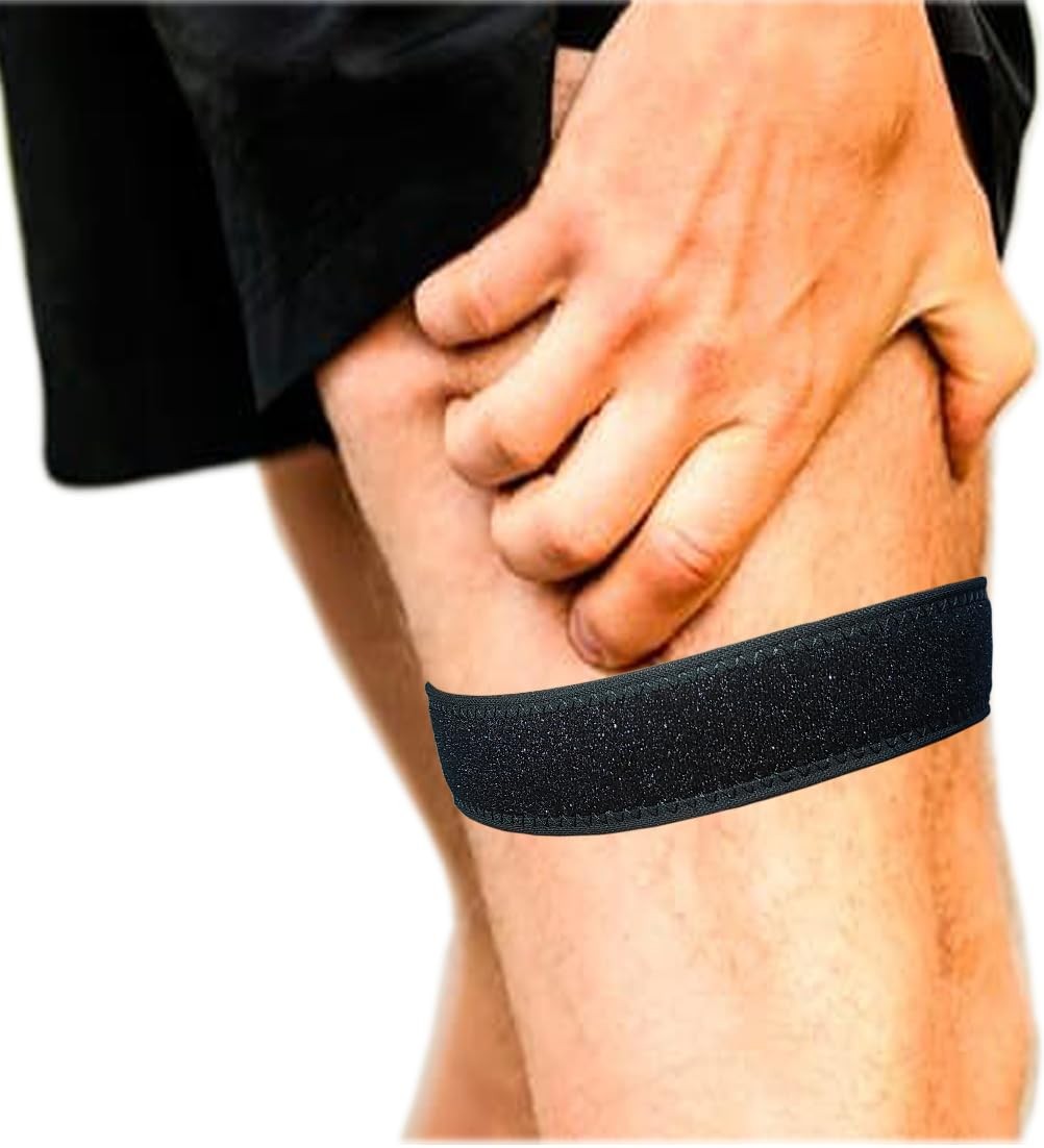 Thigh Compression Strap, Iliotibial Band Brace Support for Running, Exercise,…