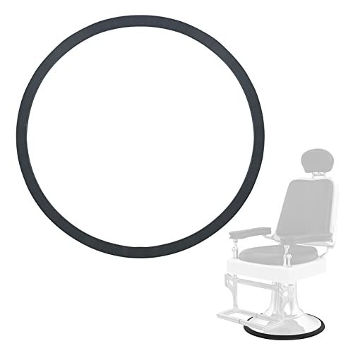 Salon Chair Rubber Base Ring 22.8 Inch Black Floor Protector Anti Slip Pad For