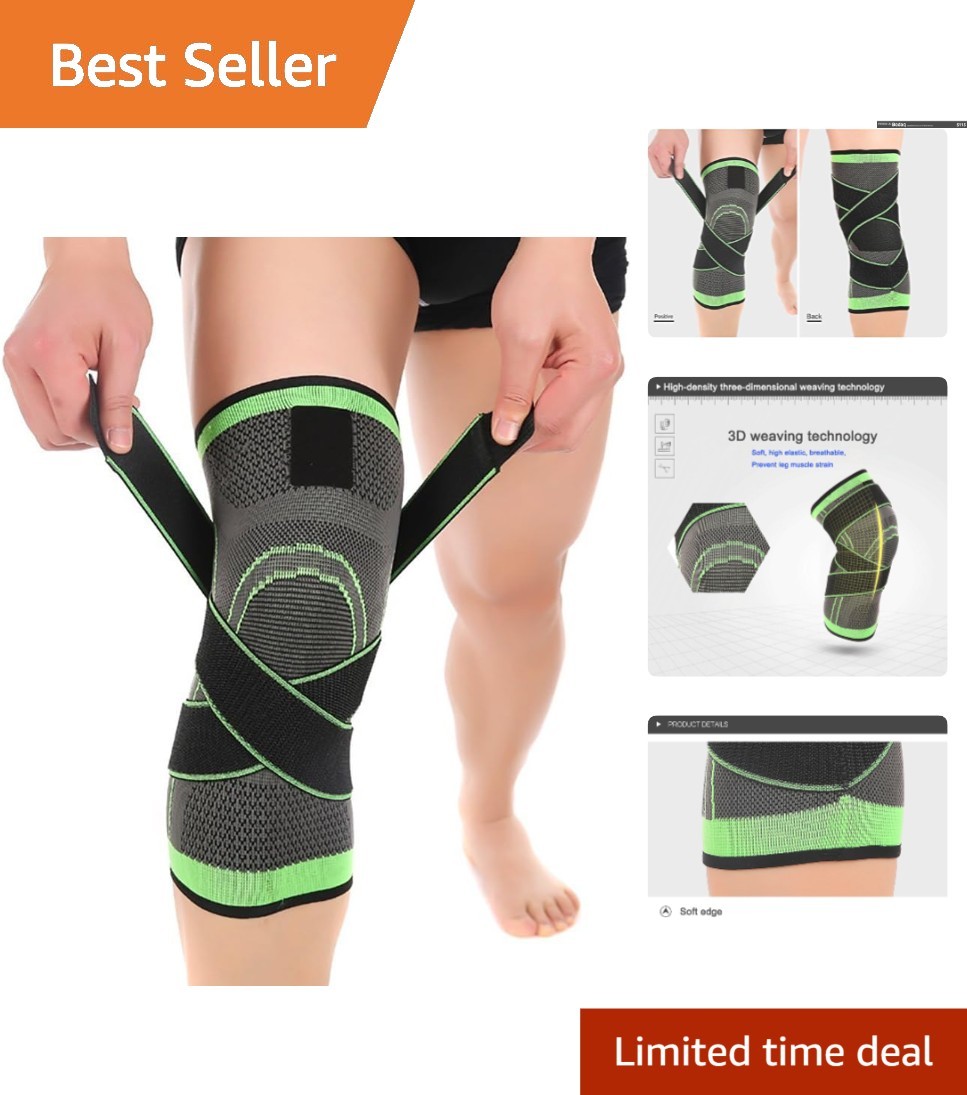 Therapeutic Compression Knee Sleeve for Pain Relief and Enhanced Mobility, Large