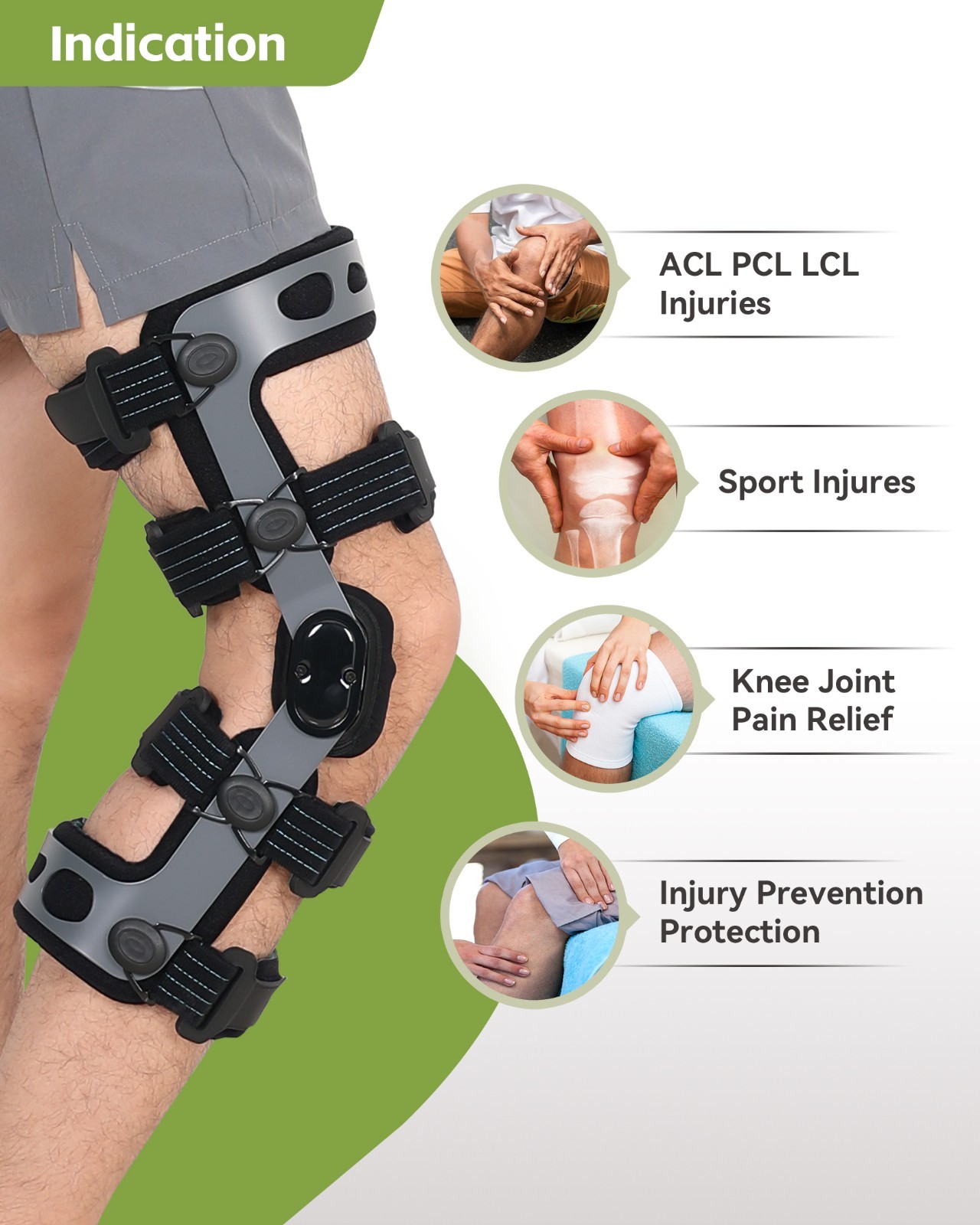 ACL Knee Brace for Men & Women, Knee Support for Running & Sports