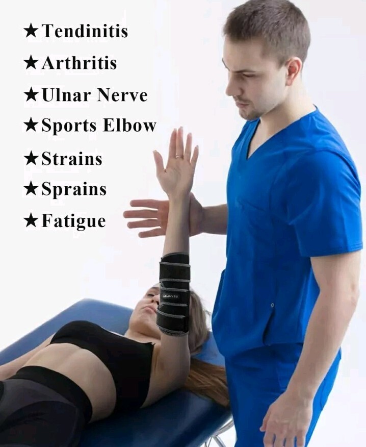Elbow Brace,Comfortable Night Elbow Sleep Support,Elbow Splint, Adjustable St…