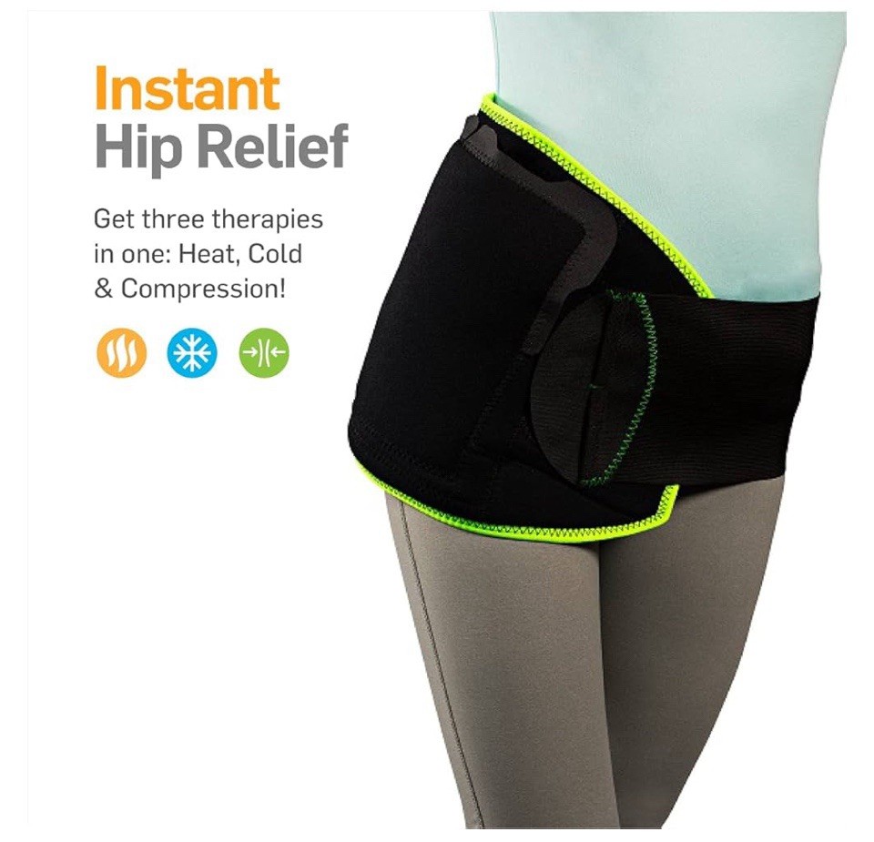 Hot or Cold Hip and Lower Back Pain Relief Wrap for Lumbar Backache, Herniate…