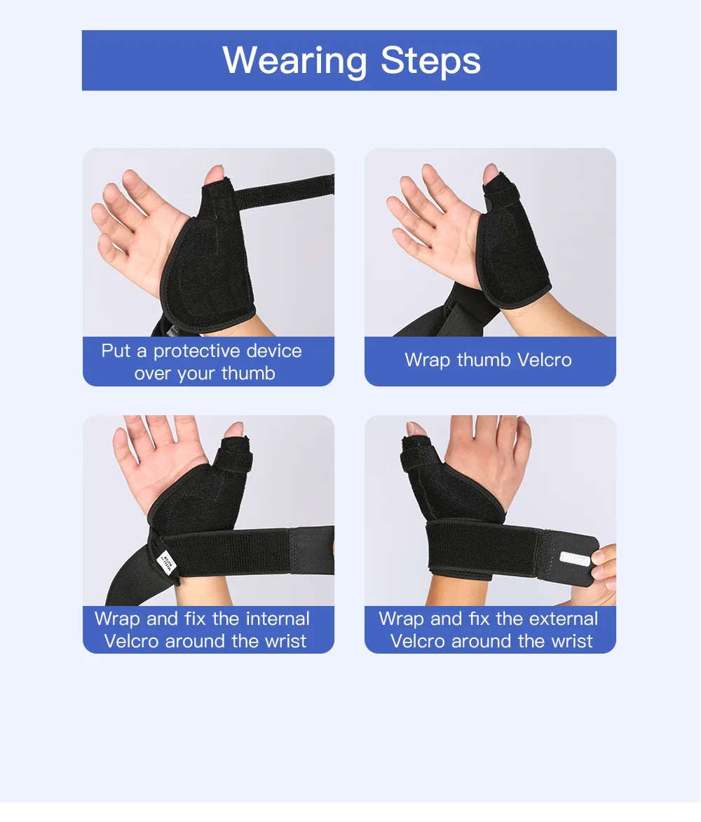 1PC Flexible Splint Wrist Thumb Support Brace for Tendonitis Arthritis