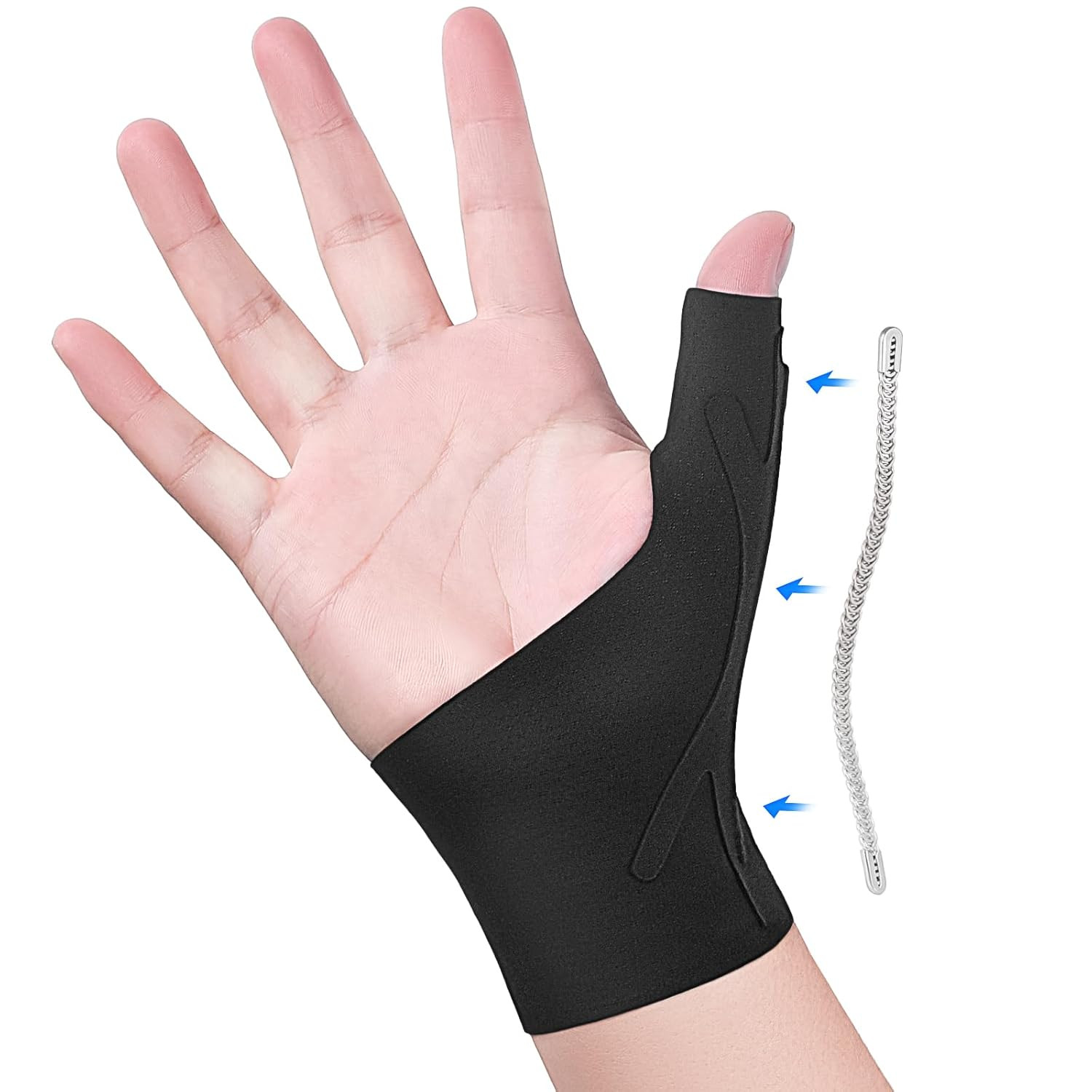 Copper Compression Thumb Wrist Brace Stabilizer Spica Splint Pain Relief