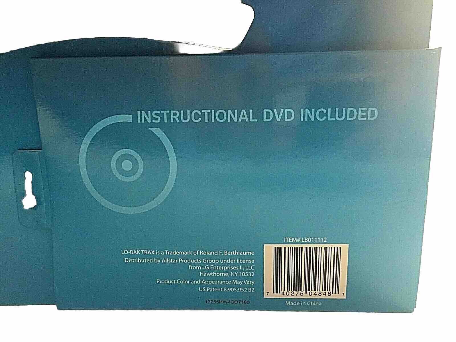 LO-BAK TRAX Portable Spine Traction Device w/ Instructional DVD Sciatica