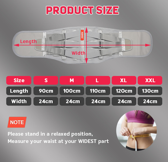 Adjustable Straps Breathable Sports Working Band Medical Pain Relief Lower Back
