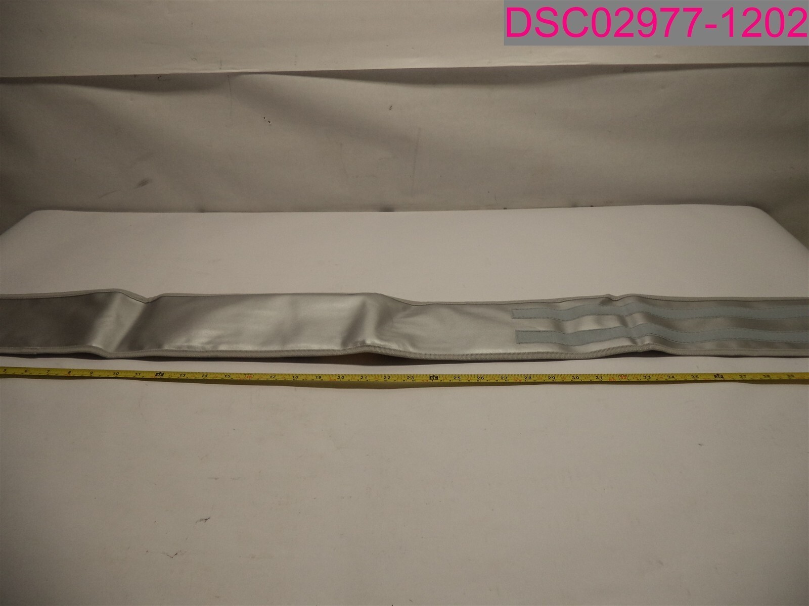 Heating Pad Holder Back Wrap Belt Silver, 50″L x 5″W.
