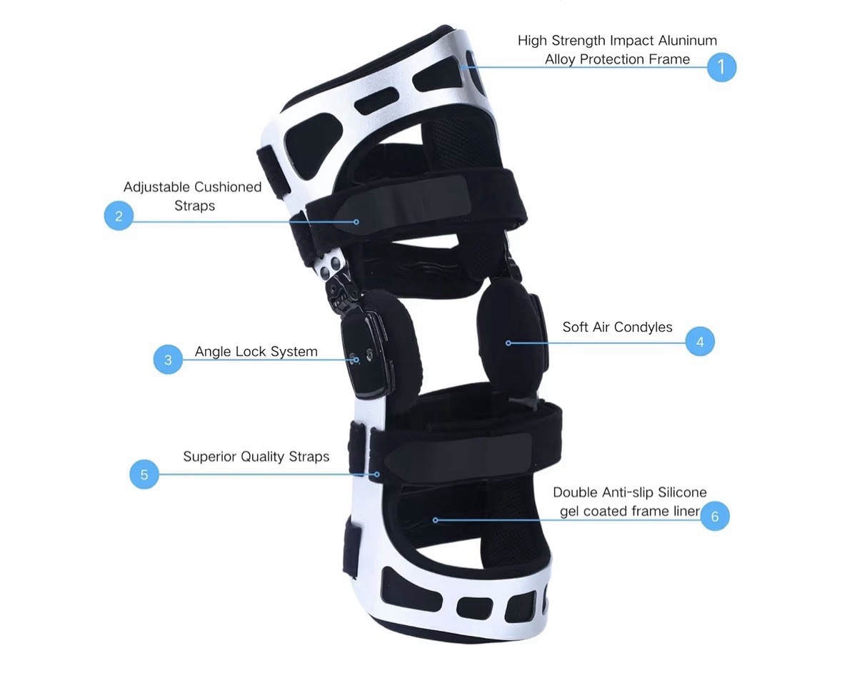 OA Unloader Knee Brace, Double Upright Unloader Knee Brace – Right, Size Small