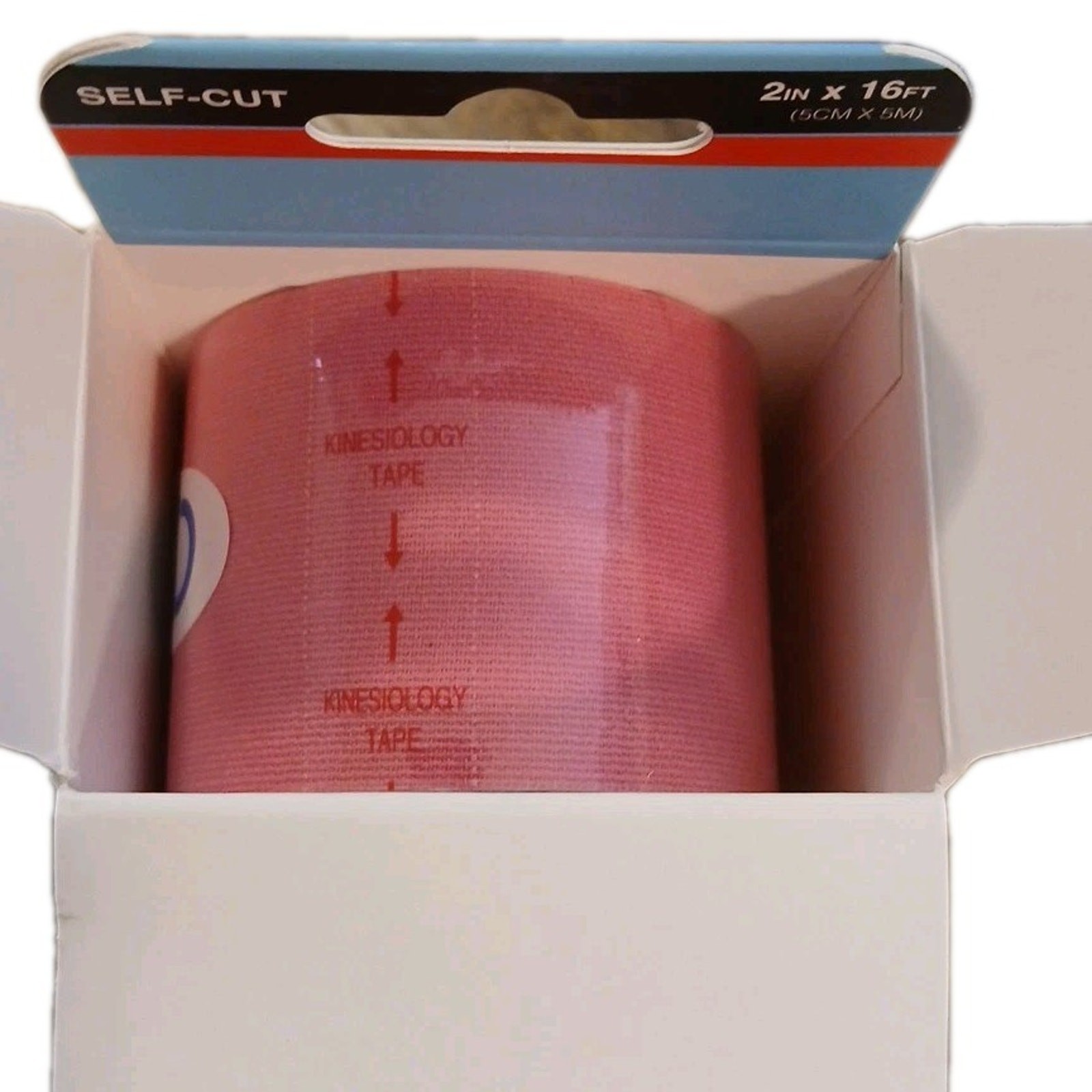 2in x 16ft HEKILI Thunder Tape Kinesiology Therapy & Sports Roll Self-Cut Pink