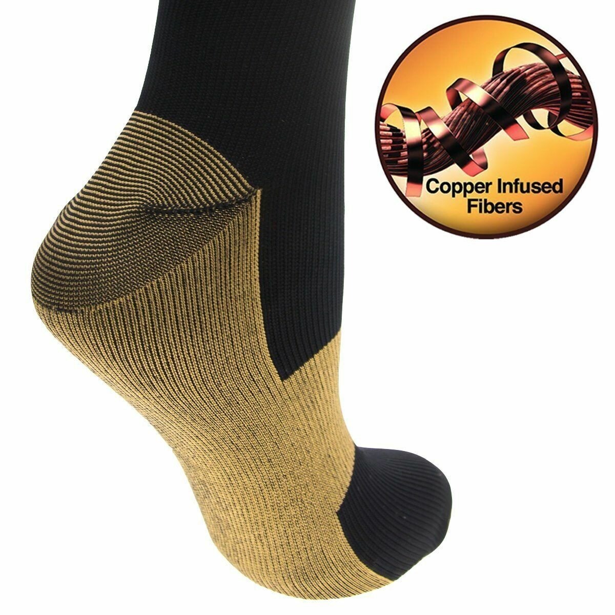 Compression Knee High Medical Grade Stockings 20-30 Mmhg Women Diabetic Socks