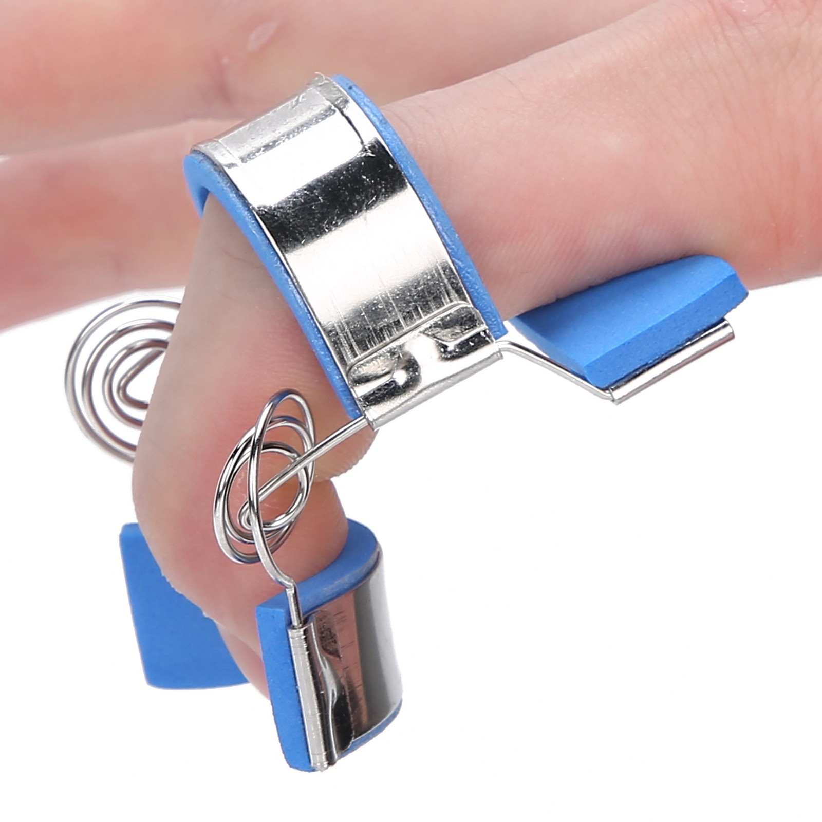 Stainless Steel Finger Rehabilitation Trainer Sprain Fracture Fixing Finger