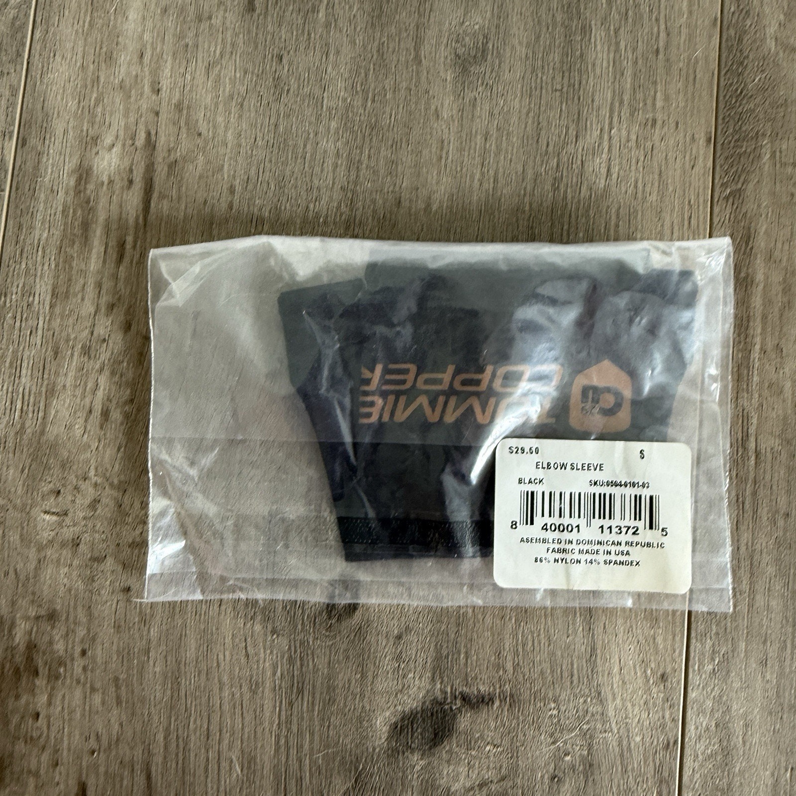 Tommie Copper Compression Elbow Sleeve, Black Size Small