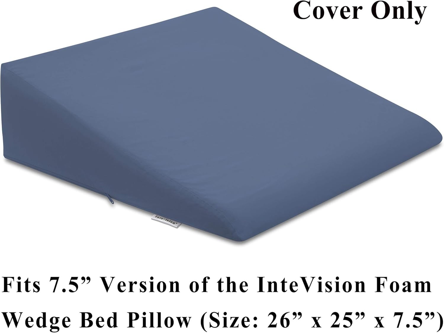 InteVision 400 Thread Designed to Fit Wedge Pillow (26″ x 25″ x 7.5″), Blue