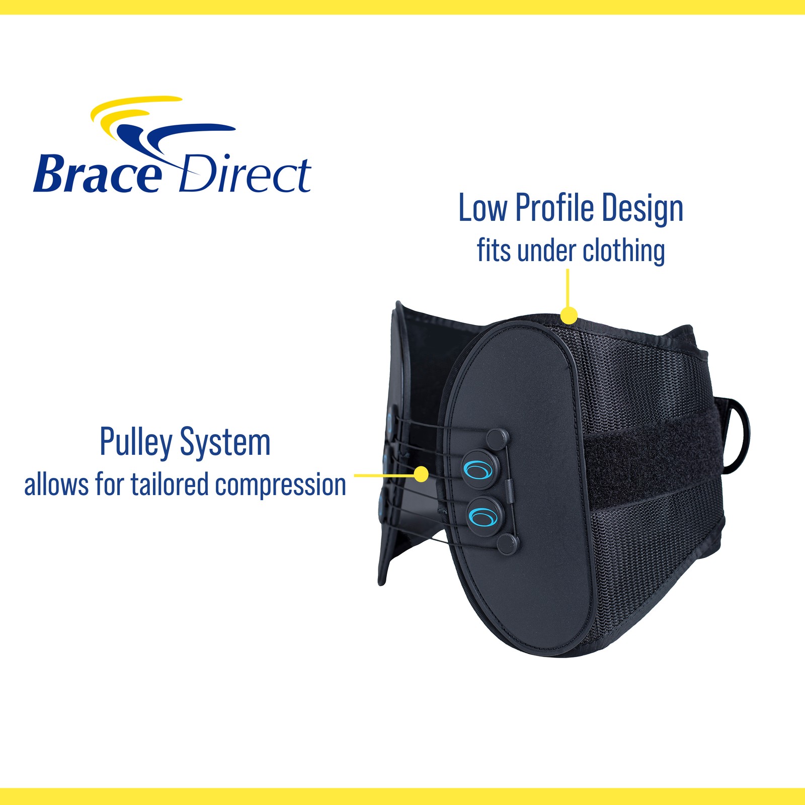 Lumbar Back Support Brace for Lower Back Pain and Lumbar Injury