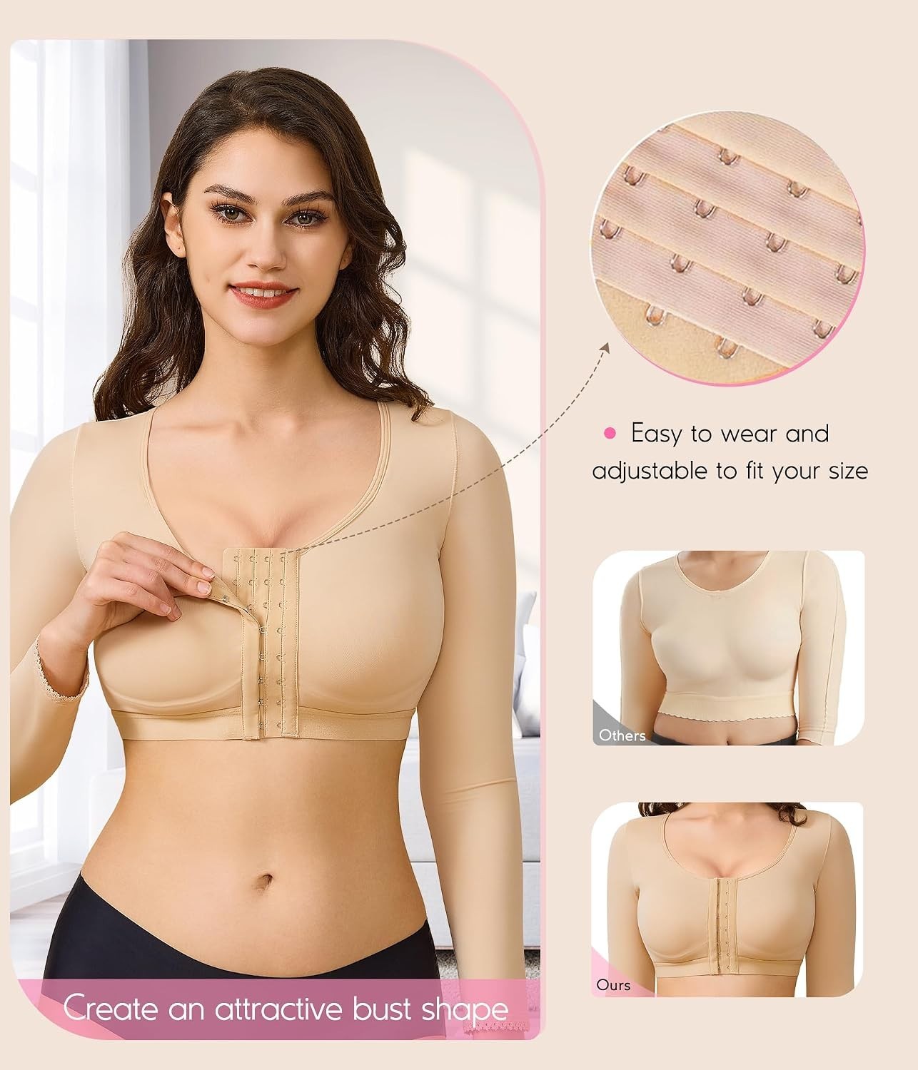 Invisible Arm Slimming Shapewear | Supportive Bra for Post Surgery Recovery