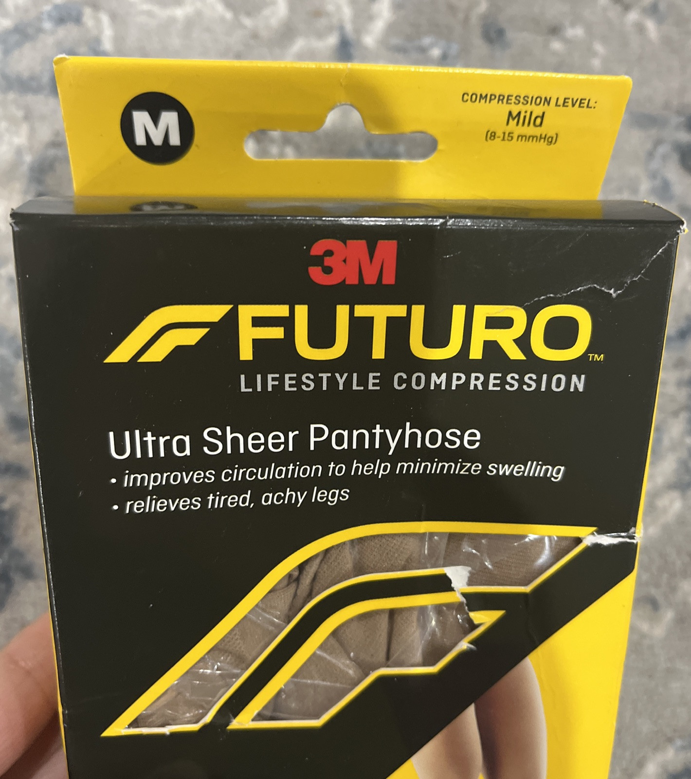 3M FUTURO Ultra Sheer Pantyhose Nude, Mild Compression, MEDIUM 1 In Pack