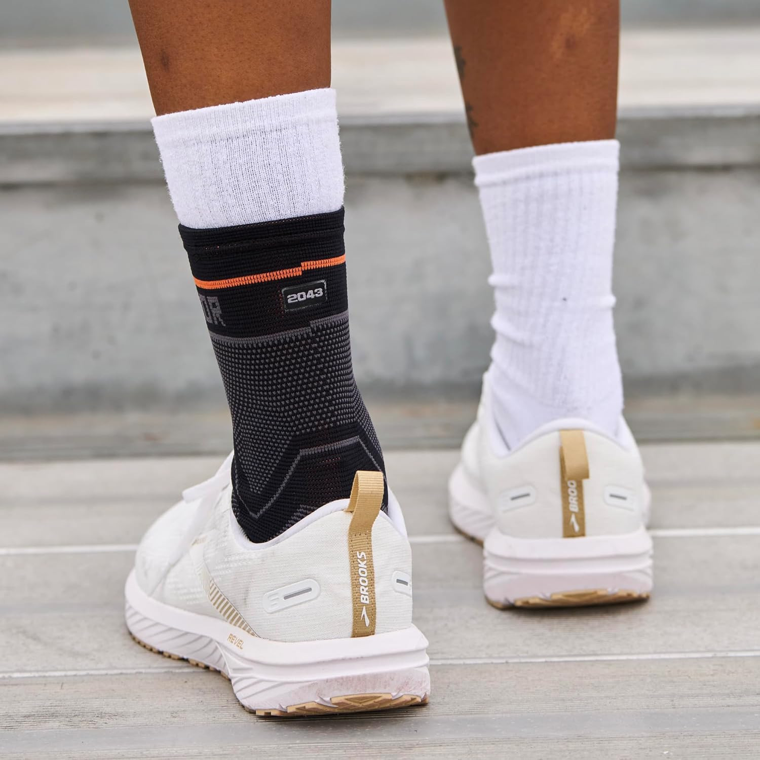 Compression Knit Ankle Sleeve with Gel Support