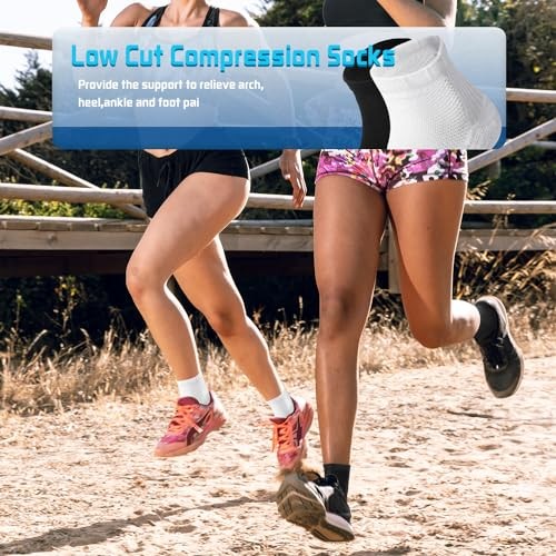 Copper Ankle Compression Socks – Low Cut Arch Small-Medium C01-10 Black